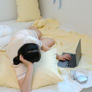 해피니 이불 여기호텔 고밀도 60수 듀라론 겹이불 퀸 Q (옐로우)