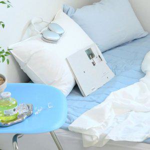 해피니 이불베개세트 여기호텔 고밀도 60수 듀라론 겹이불 베개 슈퍼싱글 SS (화이트) (베개솜 별매)