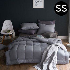 해피니 내추럴 비비드 차렵이불 베개커버세트 슈퍼싱글 SS (그레이) (베개솜 별매)