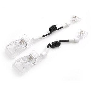 유니온 디스 POP클립 집게 (대) 반달집게 전선줄 (C-4521) (2개입)