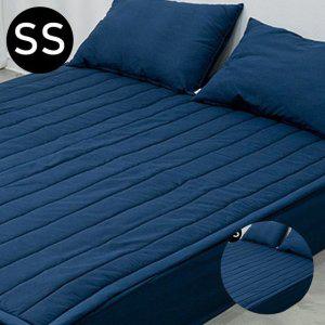 침대패드 매트리스 사계절 워싱 알러지케어 누빔이불 브로이 밴딩 패드 SS 네이비 카페트겸용