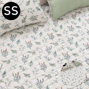 침대패드 매트리스 사계절 알러지케어 플로럴 소프트마이크로 패드 SS 베이지 카페트겸용