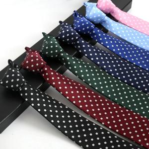 패션 도트 넥타이 남성용 8CM 비즈니스 정장 폴카 도트 넥타이, 결혼 선물 오렌지 블루 레드 넥타이 액세서리 그라바타