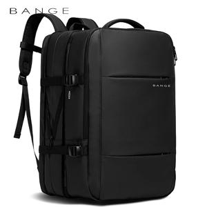 BANGE 남자 럭셔리 디자이너 야외 배낭 확장 가능한 상업용 노트북 배낭 USB 충전과 방수 여행 가방 하이킹