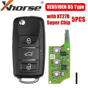Xhorse XEB510EN 슈퍼 리모컨, XT27B 슈퍼 칩, 폭스바겐 B5 타입, 로트당 5 개