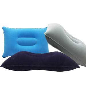 휴대용 접힌 풍선 공기 베개 야외 여행 슬리핑 캠핑 PVC 목 들것 등받이 비행기 편안한 베개