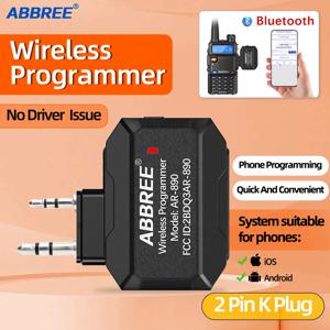 ABBREE 블루투스 무선 프로그래머 전화 APP 프로그래밍 Baofeng 워키 토키 UV-5R BF-888S UV-21 PRO V2 Quansheng UV-K5