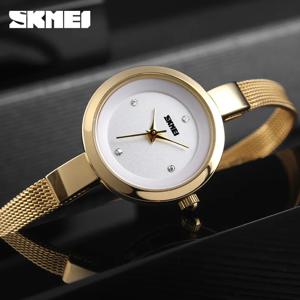SKMEI 1390 여성용 럭셔리 소녀 팔찌, 우아한 스포츠 방수 쿼츠 시계, 원피스 레이디 시계 Montre Femme