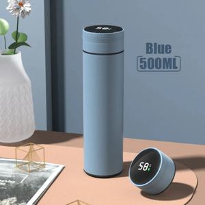 500Ml 보온병 병 스마트 컵 디지털 온도 표시 304 스테인레스 스틸 보온병 병 오래 지속되는 열