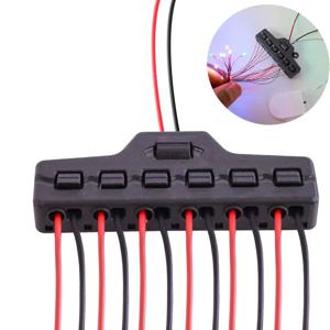 철도 열차 포트 공유 박스 3/6 분배 포트 허브 SMD LED 모델 소형 조명 시스템 DC 램프 장면 조경용