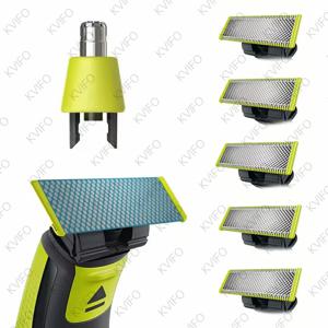One Blade & Oneblade QP2520 QP2530 QP2620 QP2630 QP6510 QP6520 하이브리드 전기 수염 트리머 용 KVIFO 면도기 교체 블레이드
