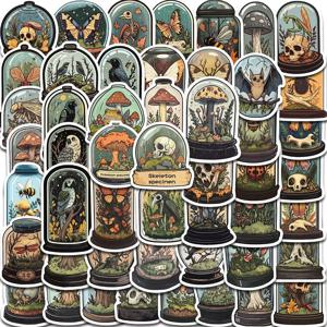 50개 만화 미스터리 병, 생물학적 그래피티 스티커 기타 노트북 여행가방 DIY 물병 장식 방수 스티커