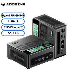 아우스타 GEM12+ 미니pc AMD 라이젠 7 PRO 8845HS 5.1GHz 32GB DDR5 1TB SSD 라데온 780M WiFi6 BT5.2 USB4 HDMI2.1 미니피씨 윈도우 11