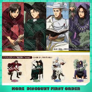 14cm Ensky Attack on Titan 마술사 스타일 아크릴 캐릭터 스탠드 애니메이션 주변기기 크리 에이 티브 스탠드 모델 팬 수집품 선물