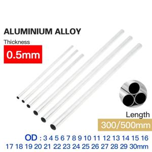 알루미늄 파이프 0.5mm 두께 2-30mm OD 직선 300mm 500mm 긴 원형 6063 알루미늄 합금 튜브