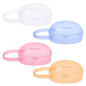 휴대용 아기 유아 젖꼭지 젖꼭지 여행 케이스 작은 둥근 모양 보관 상자 아기 노리개 컨테이너 홀더