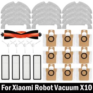 Xiaomi 로봇 진공 X10 로봇 진공 청소기 부품 교체 메인 사이드 브러시 Hepa 필터 걸레 천 먼지 봉투 액세서리