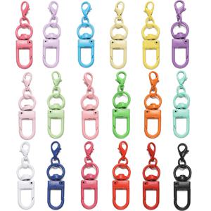 5/10Pcs DIY 열쇠 고리 가방 펜 던 트 액세서리에 대 한 14mm 랍스터 걸쇠와 다채로운 합금 스냅 랍스터 걸쇠 후크 도매