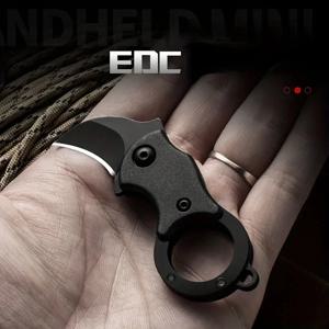 새로운 키 체인 포켓 스테인레스 스틸 캠핑 작은 미니 휴대용 칼 필러 고정 블레이드 멀티 EDC 도구 체인