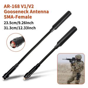 AR-168 Goosenecek 전술 안테나 듀얼 밴드 SMA-여성 Quansheng UV K5 K5(8) K6 Baofeng UV-5R BF-888S UV 5RH 21 17 Pro K61