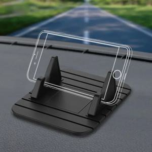 자동차 대시 보드 실리콘 마운트 전화 홀더 iPhone 용 미끄럼 방지 매트 GPS 네비게이션 브래킷 Samsung Android 스마트 폰 키