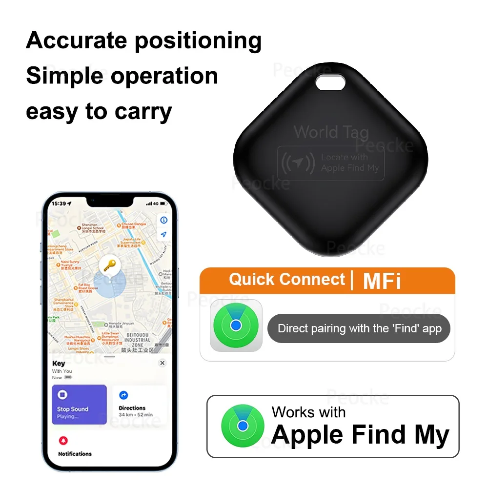 애플용 미니 추적 장치, 내 키 찾기, 스마트 iTag 어린이 찾기, 애완 동물 자동차 GPS 분실 추적기, 스마트 블루투스 추적기, iOS 시스템