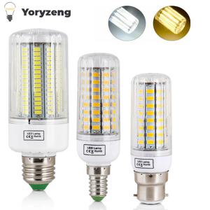E27 E14 B22 LED 옥수수 전구 나사 총검 캡 SES 7W 12W 30W 45W 매우 밝은 165LED 150W 할로겐 램프 교체