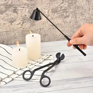 5 가지 스타일 검은 양초 소화기 향기로운 양초 트레이, 가위, 후크 액세서리 심지 트리머 양초 소화 도구