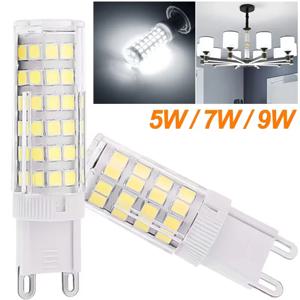 5W 7W 9W 12W AC220V-240V G9 LED 램프 전구 6000K 흰색 스포트라이트 할로겐 빛 교체 홈 에너지 절약 밝은 램프 구슬 빠른 배달 4-6 일 도착 무료 배송