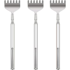 남자를위한 확장 가능한 뒤로 Scratcher 휴대용 텔레스코픽 금속 뒤로 Scratchers 생일 크리스마스 선물을위한 뒤로 손 마사지