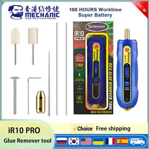 MECHANIC iR10 PRO 전기 접착제 제거 펜 6in1 3단 기어 조절 가능 휴대폰 LCD 스크린 접착제 제거 광택 도구