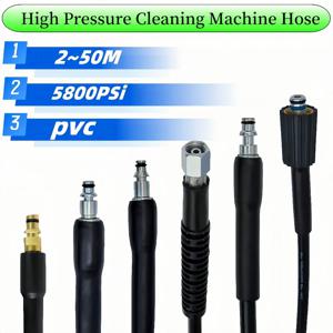 2 ~ 50M 고압 세척기 호스 세차 물 청소 호스 연장 호스 코드 파이프, Karcher Elitech Interskol Huter Lavor 용