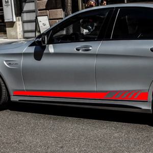 자동차 사이드 스티커 랩 레이싱 줄무늬 아우디 포드 BMW 도요타 혼다 메르세데스 벤츠 자동 비닐 필름 바디 도어 액세서리 데칼