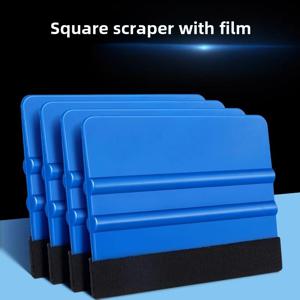 1-4 Pcs 자동차 필름 스크레이퍼 비닐 랩 필름 카드 스퀴지 자동 호일 포장 스웨이드 펠트 스크레이퍼 자동차 스타일링 스티커 액세서리
