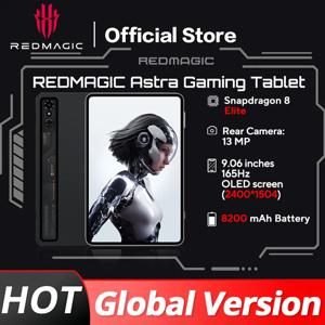 글로벌 버전 레드매직 게이밍 태블릿 9.06인치 스냅드래곤 8 엘리트 8200mAh 대용량 배터리 165Hz 8200mAh 13MP