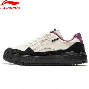 Li-Ning 여성용 커먼 80 년대 라이프스타일 신발, 듀얼 쿠션, 웨어러블 스포츠 신발, 클래식 편안한 안감 레저 스니커즈, AGCU158