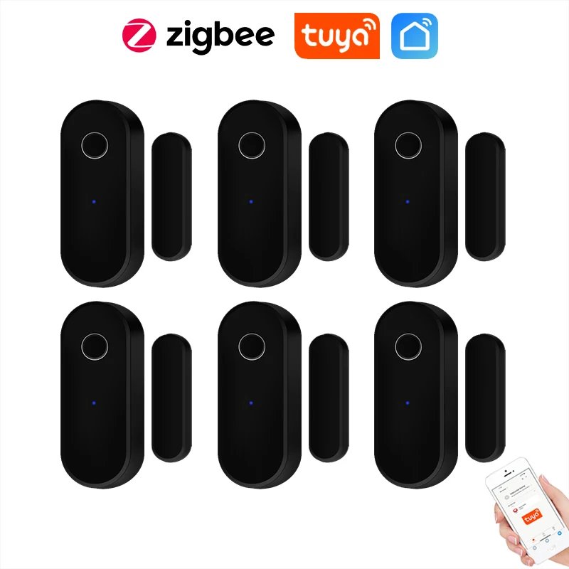 Tuya WiFi 도어 센서 창 침입 방지 도어 열기 닫기 도난 경보기 자기 센서 스마트 라이프 Alexa Google 홈