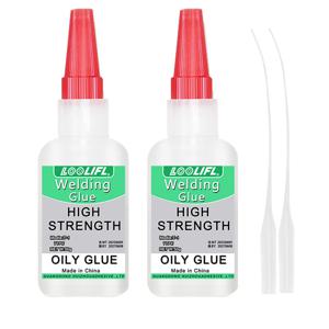 LOOLIFL50g 고강도 용접 유성 슈퍼 접착제 범용 투명 비 마킹 수리 접착제 마이티 인스턴트 접착제 강력한 슈퍼 접착제 액체 접착제 도구 세라믹 유리 금속 플라스틱 접착제 접착제, 전문 수리용 접착제