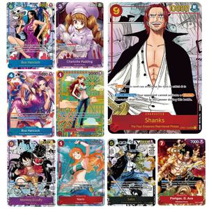 Anime 원피스 OPCG 카드 영어 버전 Shanks/Monkey.D. 루피/포트가스.D. 에이스 게임 애니메이션 컬렉션 프록시 카드