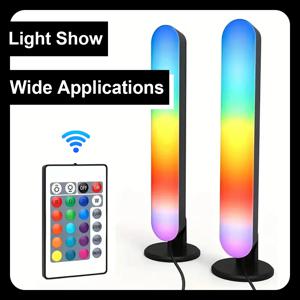스마트 LED 스트립 조명, 리모컨 포함, 음악 RGB 데스크 램프, 리모컨 조명, 야간 홈 데코, 거실, 게임용 TV