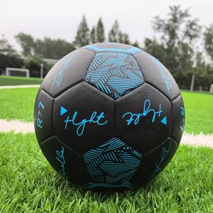 사이즈 5 블랙 시그니처 공식 경기구 (성인 및 유소년 프로 축구공, 내마모성 심리스 본디드)