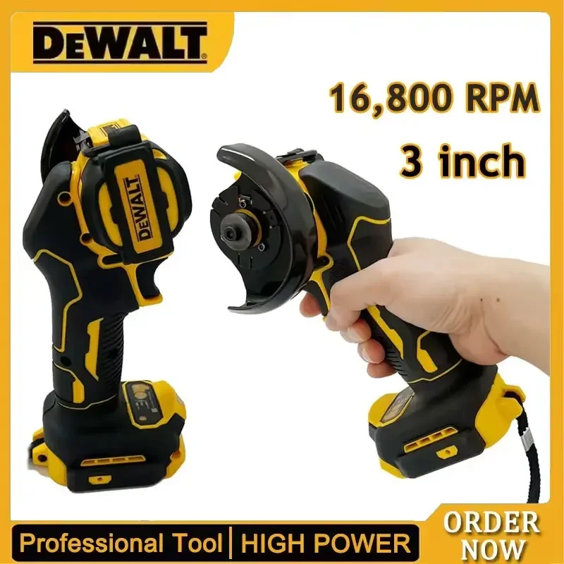 DEWALT 20V 18V 배터리 미니 앵글 그라인더 무선 연삭 연마 기계 전기 다이아몬드 커팅 그라인더 전동 공구