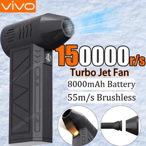VIVO 150000RPM 전기 공기 송풍기 8000mAh 터보 제트 팬 산업용 먼지 송풍기 브러시리스 모터 폭력적인 송풍기 풍속 55 메터/초