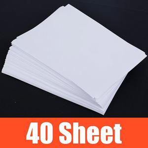 40매 4R 6인치(4x6) 광택 인화지, 잉크젯 프린터 사진 인쇄용, 10x15cm, 변색 없는 사진 인쇄 용지, 속건성 인화지