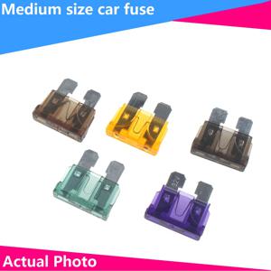 20pcs 알루미늄 자동차 블레이드 퓨즈 키트 자동차 보트 자동차 액세서리 소형/중형 3A 5A 7.5A 10A 15A 20A 25A 30A 35A 40A