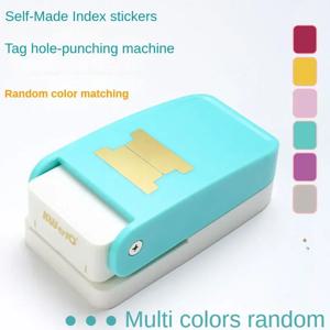 루스 리프 분리기 라벨 펀치 자체 제작 색인 라벨 DIY 북마크 메모장 색인 분류 파일 데이터 엠보싱 도구