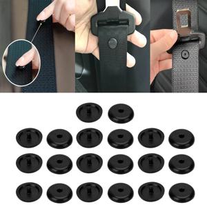 10 PCS 자동차 안전 좌석 벨트 스토퍼 버클 자동 좌석 벨트 간격 제한 중지 플라스틱 미끄럼 방지 버튼 리테이너 리벳 스터드 클립