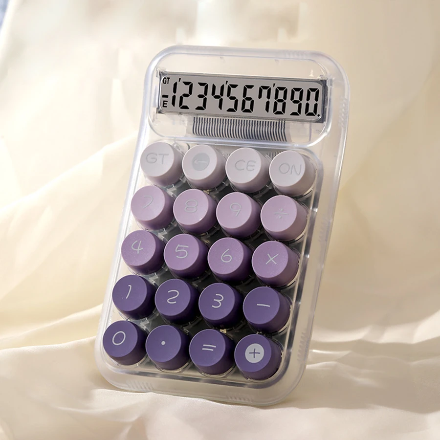 계산기 사무실 상업용 투명 도파민 그라데이션 컬러 컴퓨터 귀여운 높은 외관 수준 계산기