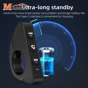 오토바이 핸들바 미디어 컨트롤러 스티어링 휠 스위치 Bluetooth 호환 무선 미디어 스마트폰 리모컨