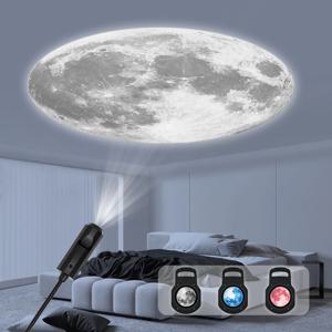 3색 달 변화 분위기 조명, LED 별하늘 투영 조명, USB 인터페이스 전자 조명
